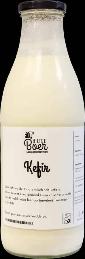 Glazen fles kefir