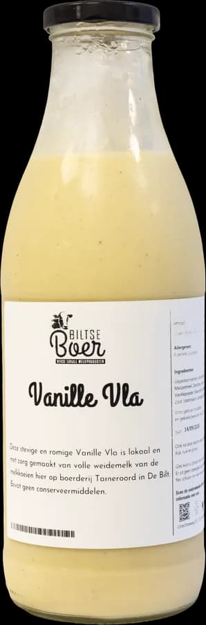 Glazen fles vanillevla